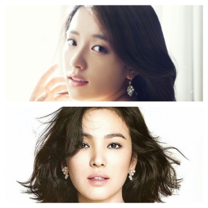 Above: Han Hyo Joo Below: Song Hye Gyo These stunning actresses resemble each other. They both have this timeless beauty and porcelain skin. 